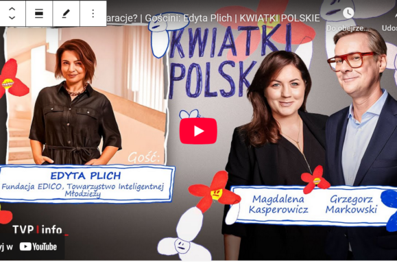 Edyta Plich w programie Kwiatki polskie